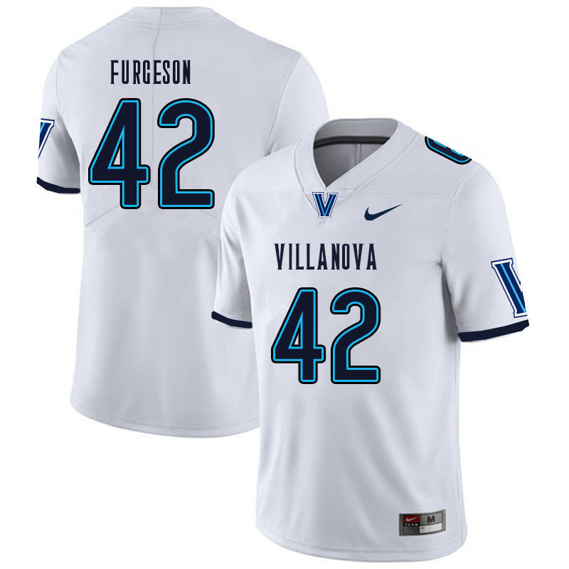 Men #42 Timmy Furgeson Villanova Wildcats College Football Jerseys Sale-White